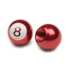 8 Ball Red - Motorcycle Valve Caps^Moto Loot