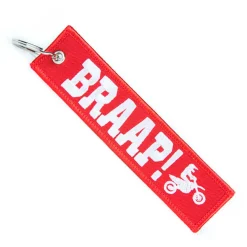 Braap! - Red Motorcycle Keychain^Moto Loot New
