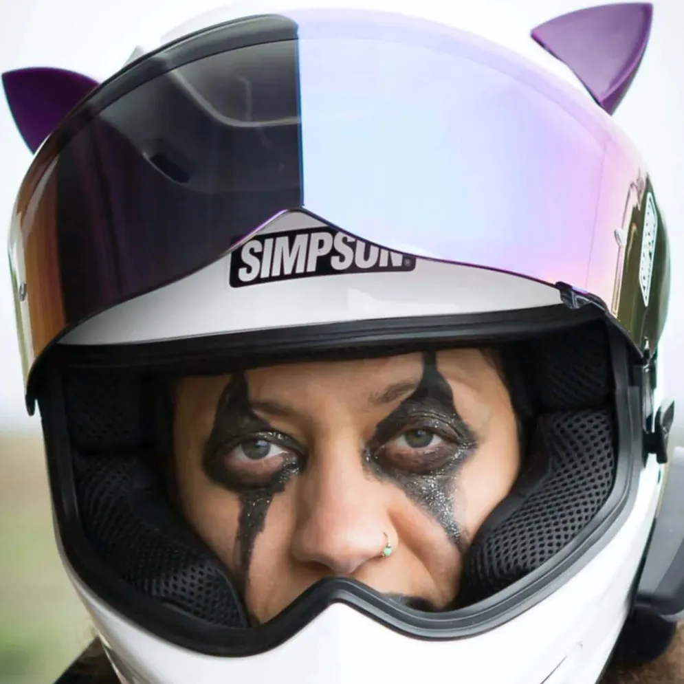 Cat Ears Purple - Motorcycle Helmet Accessory^Moto Loot Discount
