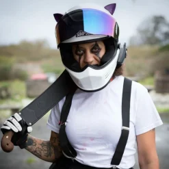Cat Ears Purple - Motorcycle Helmet Accessory^Moto Loot Discount