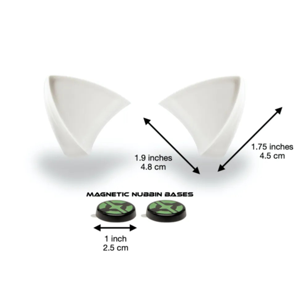 Cat Ears White - Motorcycle Helmet Accessory^Moto Loot Discount