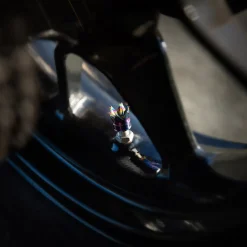 Crown Oil Slick - Motorcycle Valve Caps^Moto Loot Outlet