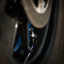 Crown Oil Slick - Motorcycle Valve Caps^Moto Loot Outlet