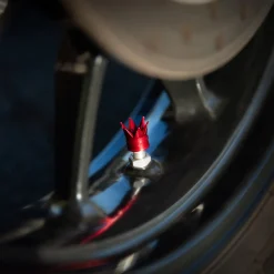 Crown Red - Motorcycle Valve Caps^Moto Loot Discount