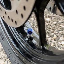 Dice Blue - Motorcycle Valve Caps^Moto Loot Best