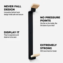 Double Motorcycle Helmet Rack by - Black^Moto Loot Sale