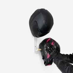 Double Motorcycle Helmet Rack by - White^Moto Loot Hot