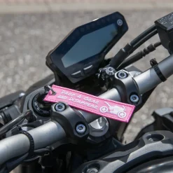 Drop A Gear And Disappear - Pink Motorcycle Keychain^Moto Loot Hot