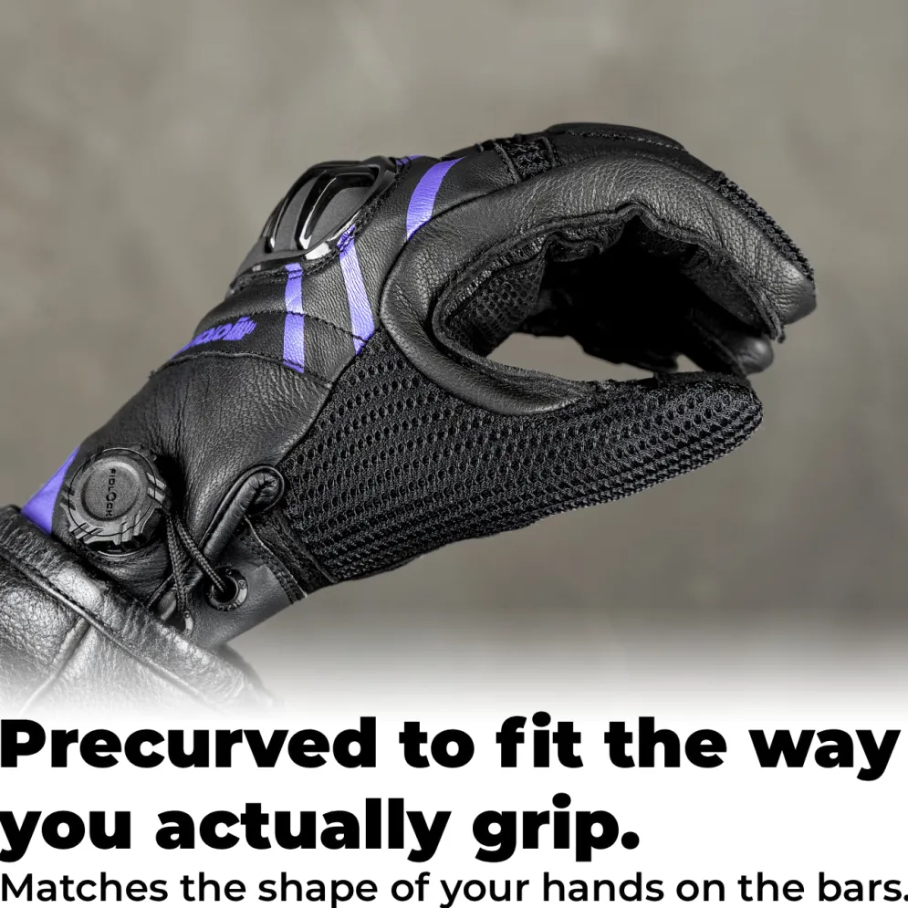 Flick Street Ladies Motorcycle Gloves - Ladies^Moto Loot Clearance