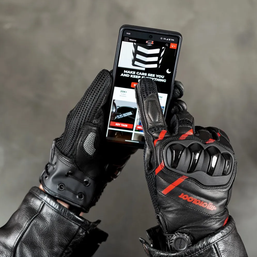 Flick Street Mens Motorcycle Gloves - Mens^Moto Loot Best