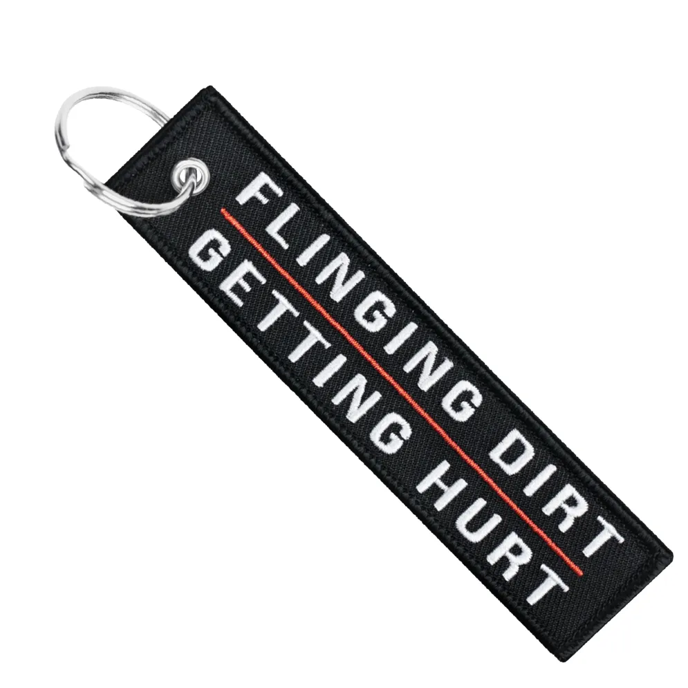 Flinging Dirt Getting Hurt - Dirt Bike Keychain^Moto Loot Discount