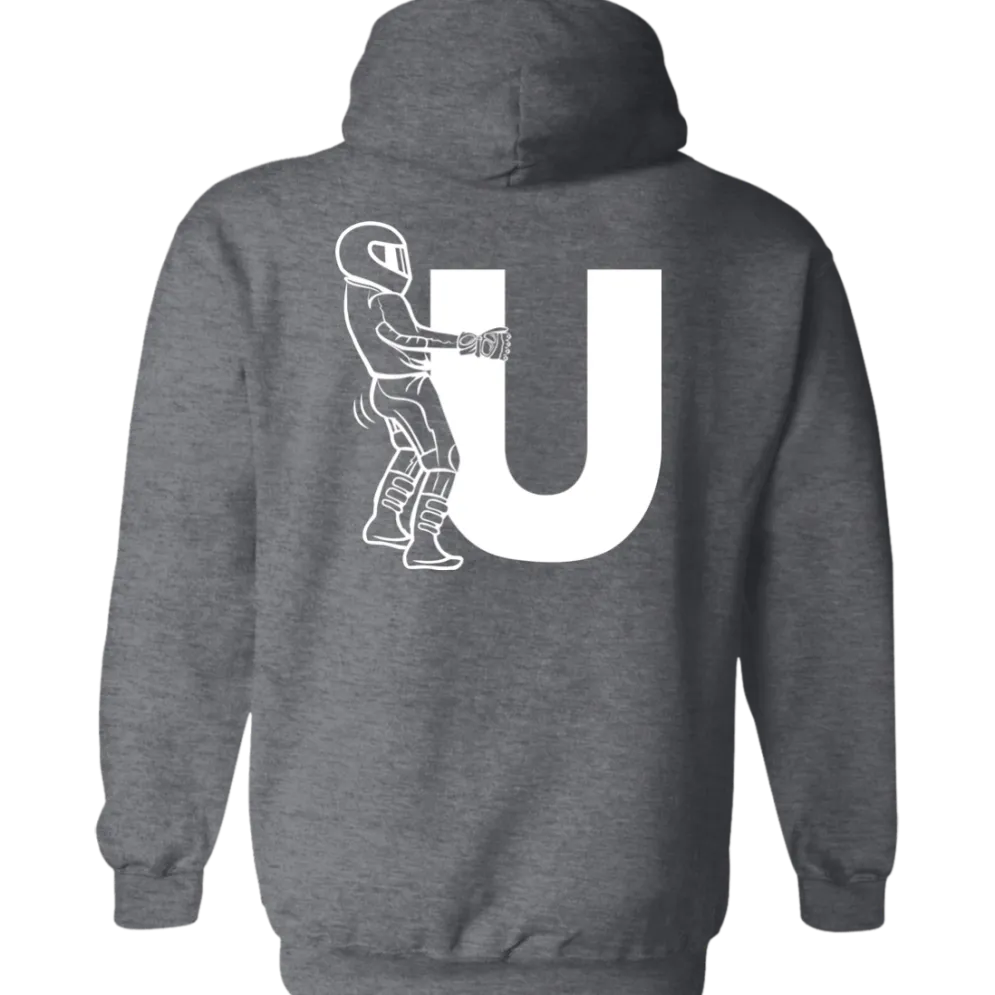 F-U Motorcyclist Hoodie (Back Design)^CustomCat Best