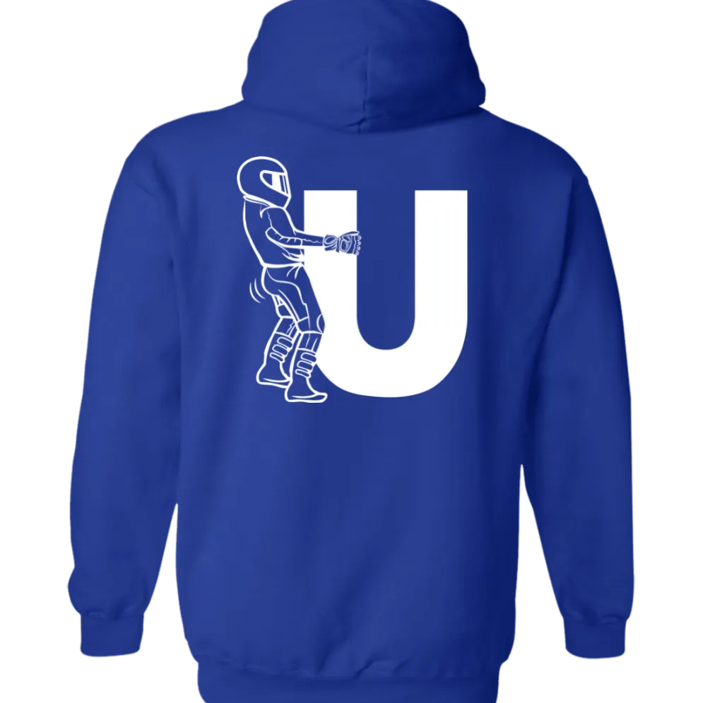 F-U Motorcyclist Hoodie (Back Design)^CustomCat Best