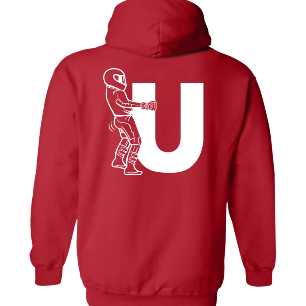 F-U Motorcyclist Hoodie (Back Design)^CustomCat Best