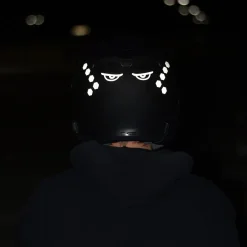 Glowrider Reflective Helmet Sticker - Evil Eyes^Moto Loot Discount