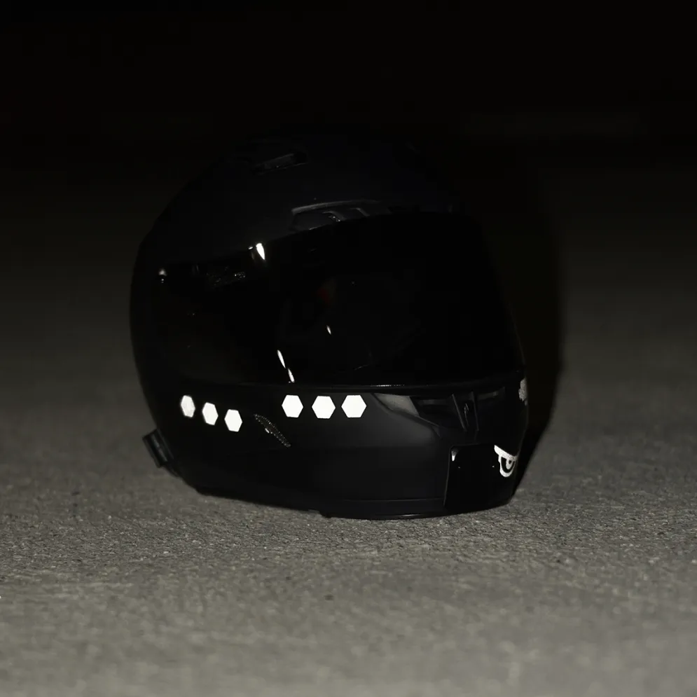 Glowrider Reflective Helmet Sticker - Evil Eyes^Moto Loot Discount