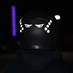 Glowrider Reflective Helmet Sticker - Evil Eyes^Moto Loot Discount