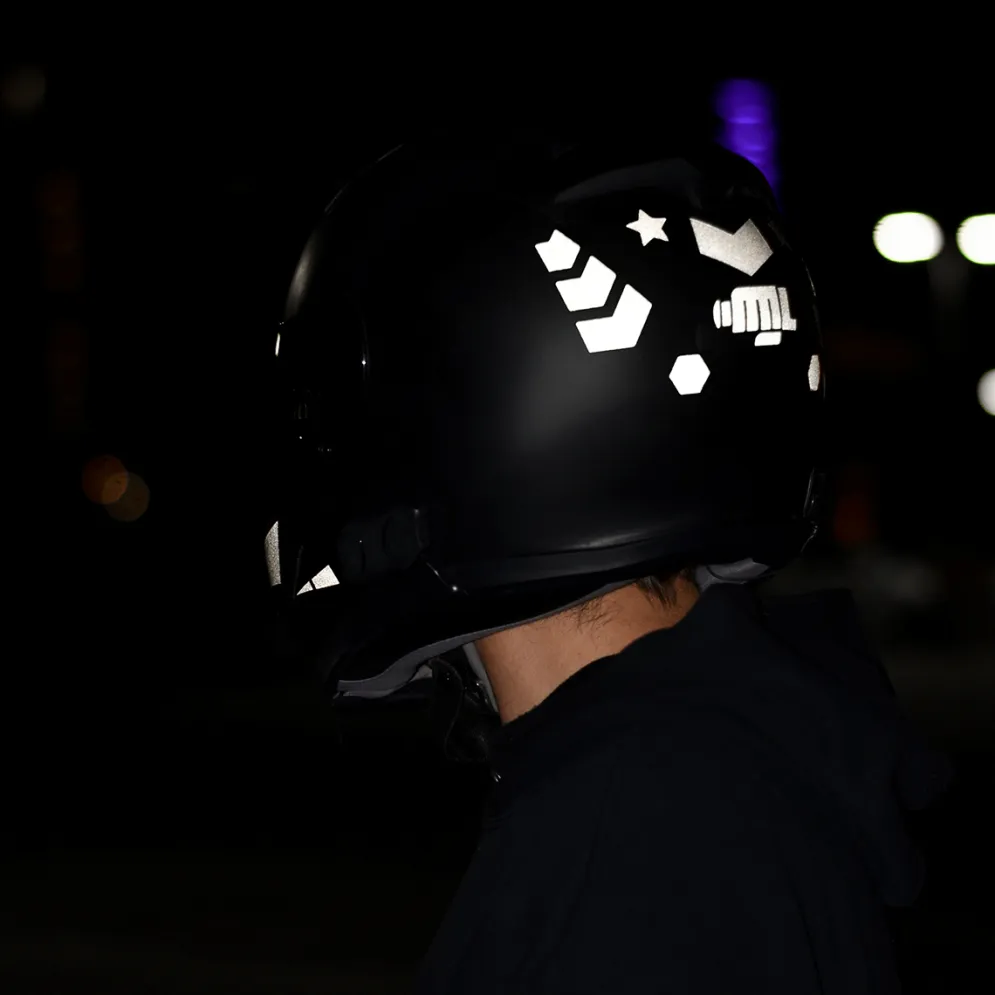 Glowrider Reflective Helmet Sticker - Stars And Arrows^Moto Loot Sale