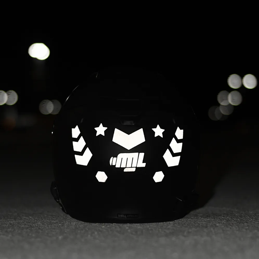 Glowrider Reflective Helmet Sticker - Stars And Arrows^Moto Loot Sale