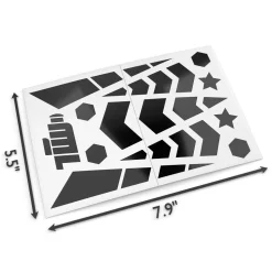 Glowrider Reflective Helmet Sticker - Stars And Arrows^Moto Loot Sale