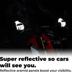 Glowrider Reflective Ladies Motorcycle Gloves - Ladies^Moto Loot Discount