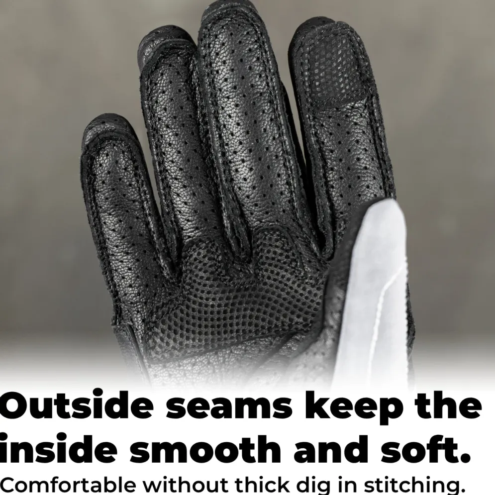 Glowrider Reflective Ladies Motorcycle Gloves - Ladies^Moto Loot Discount