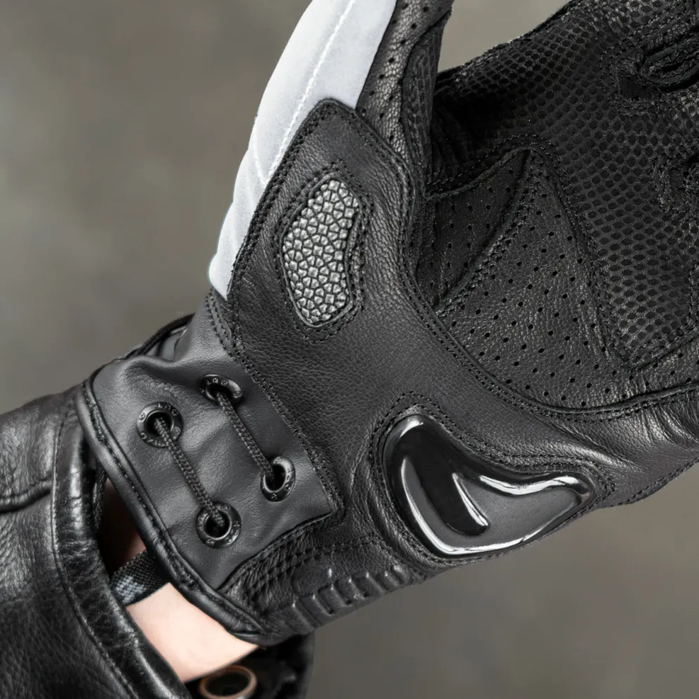 Glowrider Reflective Mens Motorcycle Gloves - Mens^Moto Loot New