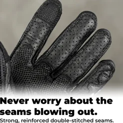 Glowrider Reflective Mens Motorcycle Gloves - Mens^Moto Loot New