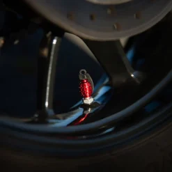 Grenade Red - Motorcycle Valve Caps^Moto Loot Best