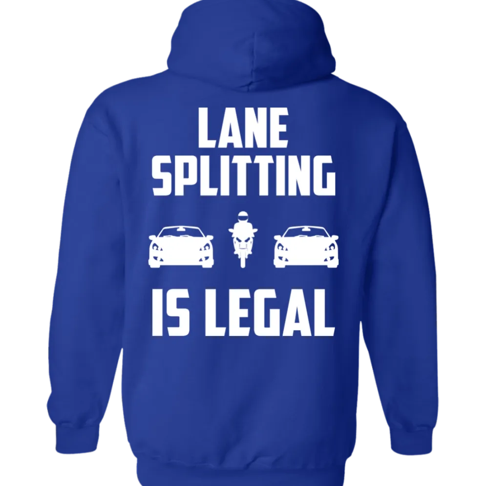 Lane Splitting is Legal Hoodie (Back Design)^CustomCat Sale