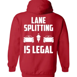 Lane Splitting is Legal Hoodie (Back Design)^CustomCat Sale