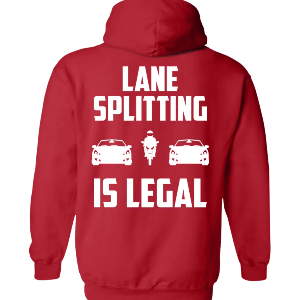 Lane Splitting is Legal Hoodie (Back Design)^CustomCat Sale