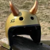 Large Horns Gold - Motorcycle Helmet Accessory^Moto Loot Outlet