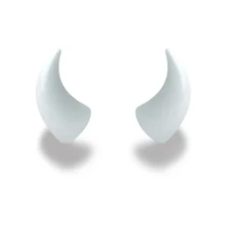 Large Horns White - Motorcycle Helmet Accessory^Moto Loot Discount