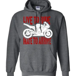 Live To Ride Hoodie^CustomCat Clearance