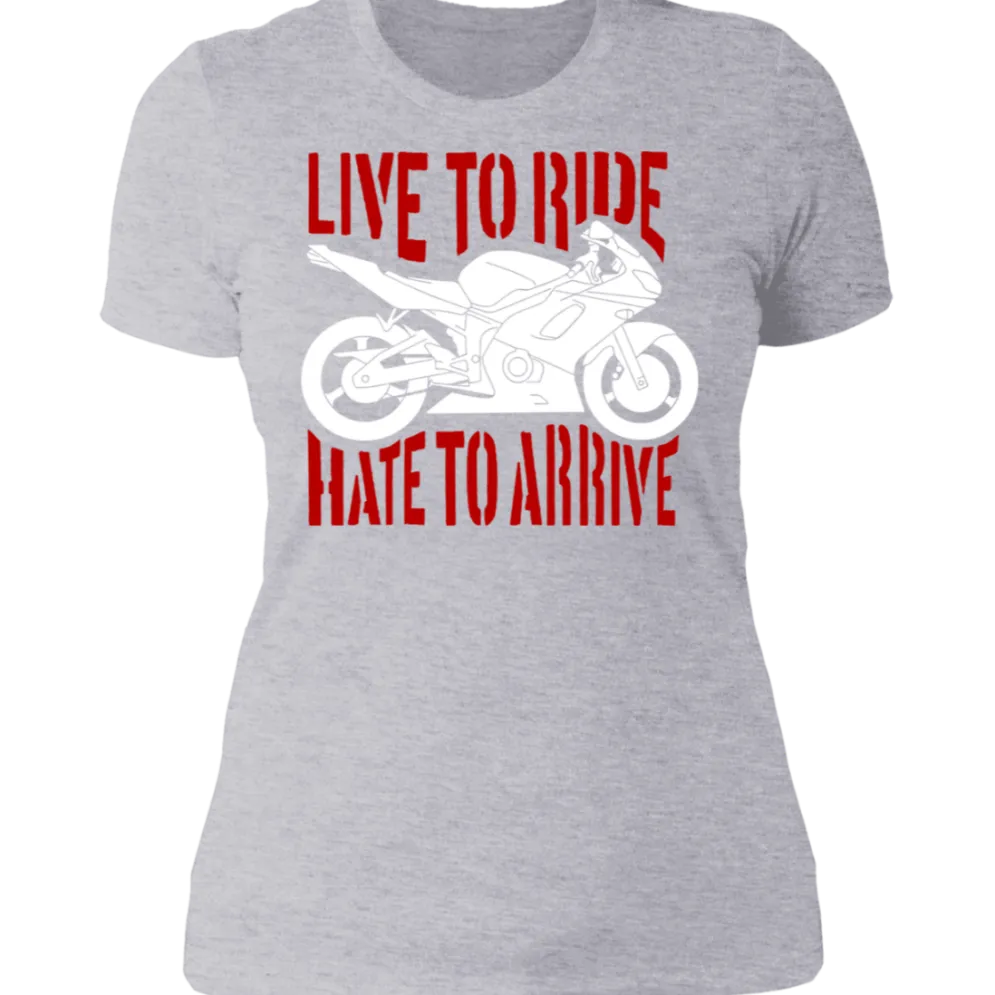 LIVE TO RIDE LADIES T-SHIRT^CustomCat Sale