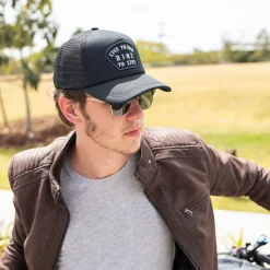 Live To Ride - Motorcycle Trucker Hat^Moto Loot New