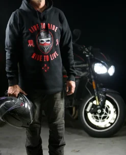 Live To Ride Scoop Pullover Hoodie^Moto Loot Best