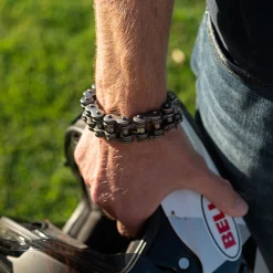 Motorcycle Chain Bracelet - Weathered Finish^Moto Loot Outlet