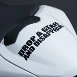 Motorcycle Decal - Drop A Gear And Disappear (2 pack)^Moto Loot Outlet