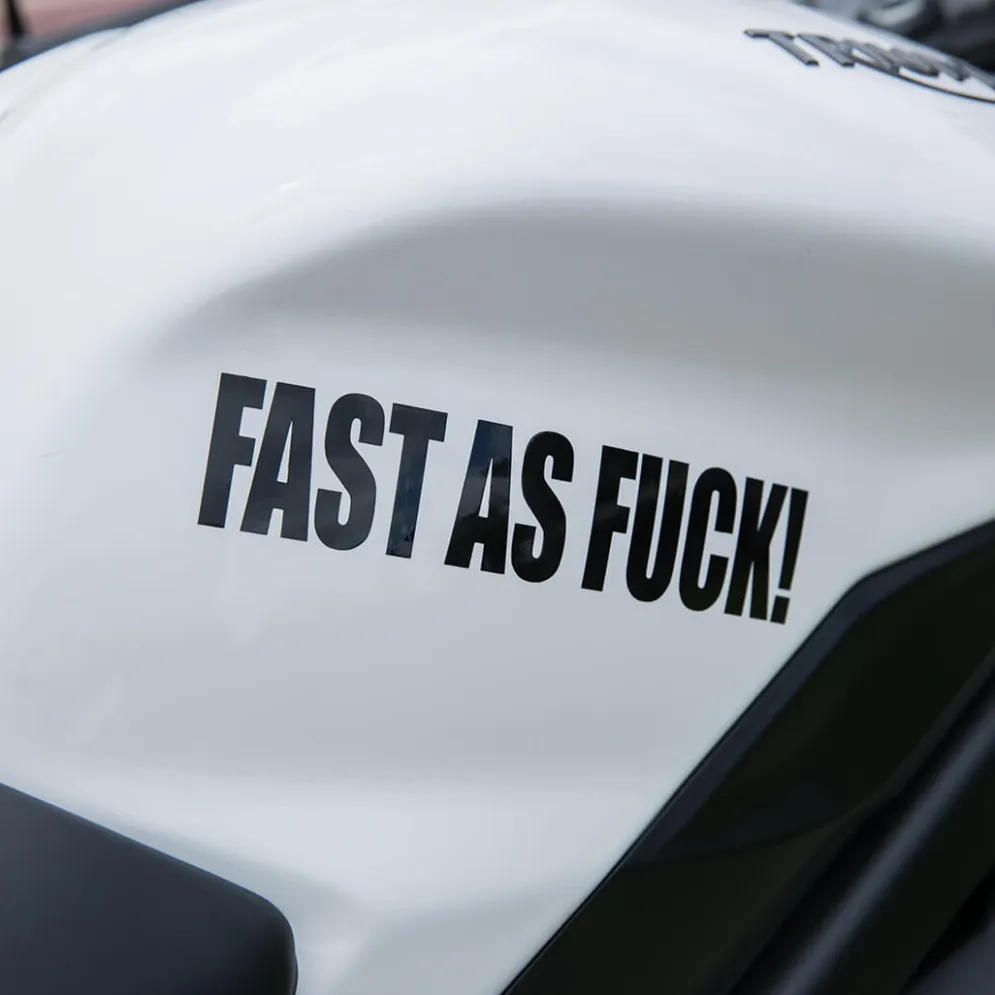 Motorcycle Decal - Fast As Fuck (2 pack)^Moto Loot Discount