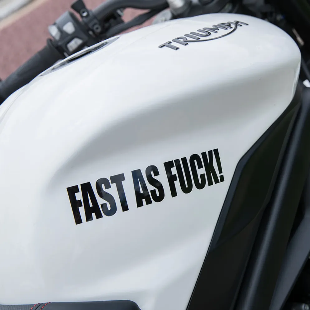 Motorcycle Decal - Fast As Fuck (2 pack)^Moto Loot Discount
