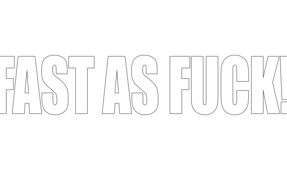 Motorcycle Decal - Fast As Fuck (2 pack)^Moto Loot Discount