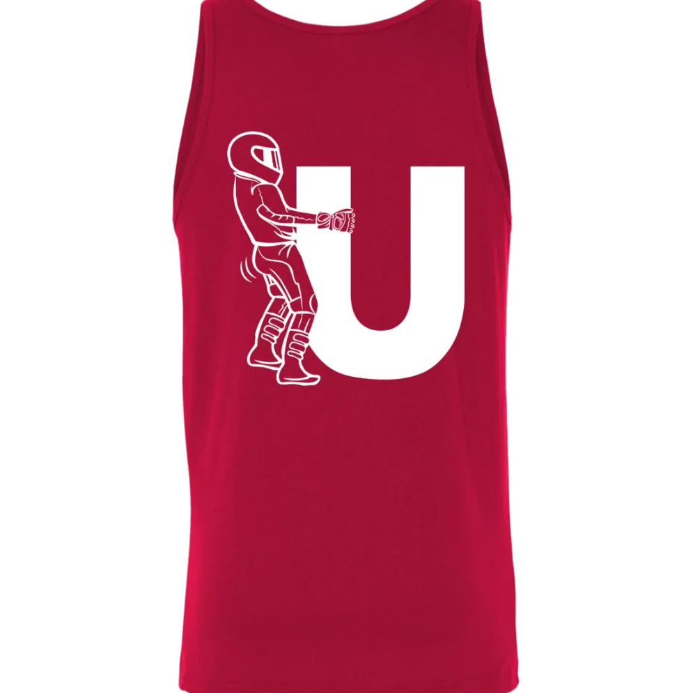 Motorcycle F-U Tank Top (Back Design)^CustomCat Hot