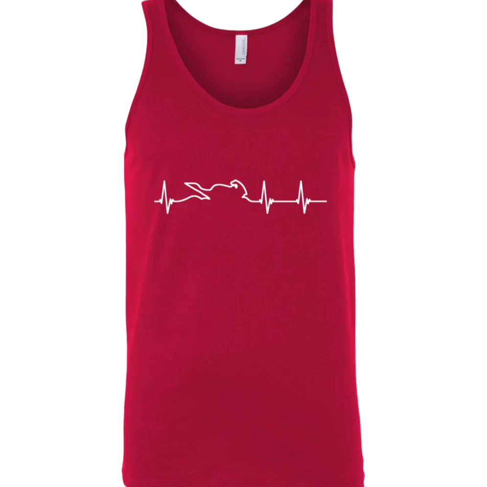 Motorcycle Heartbeat Tank Top^CustomCat Clearance