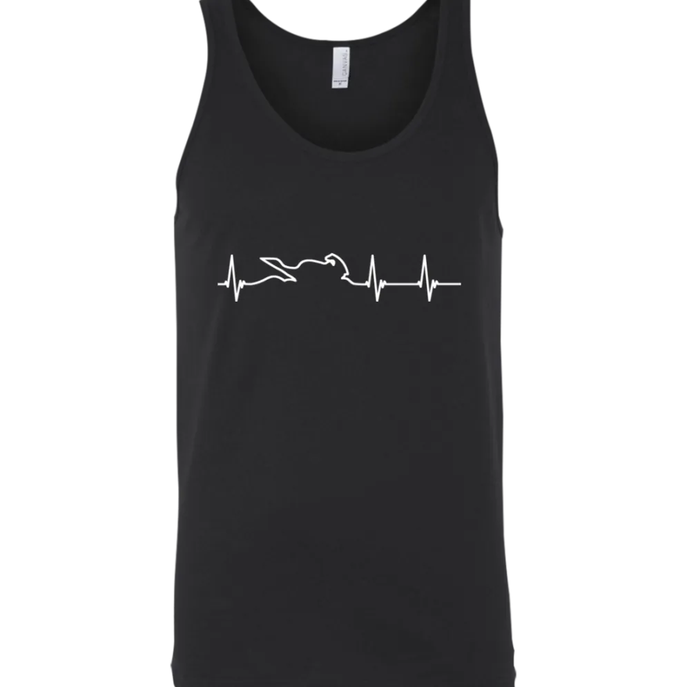 Motorcycle Heartbeat Tank Top^CustomCat Clearance