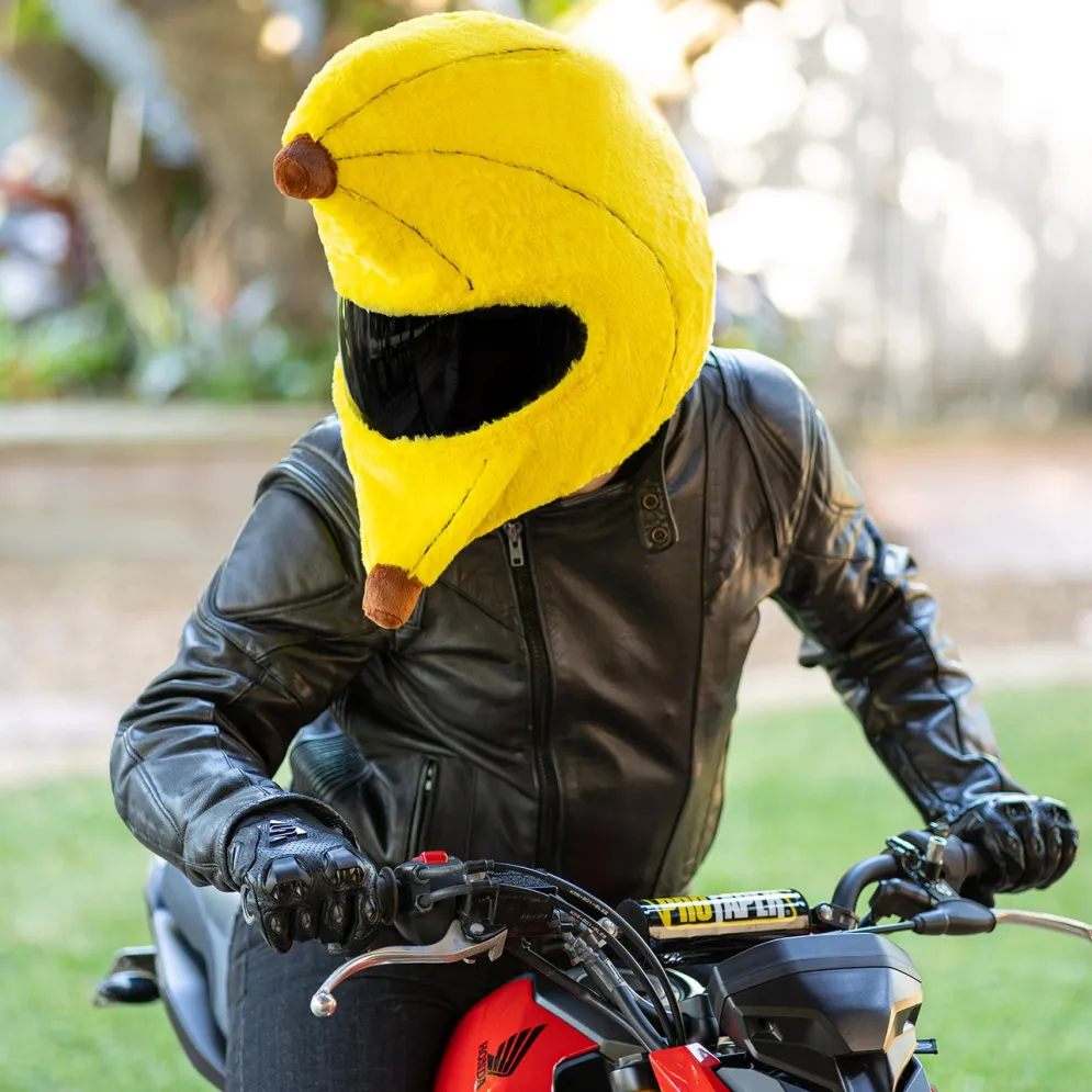 Motorcycle Helmet Cover - Banana^Moto Loot Clearance