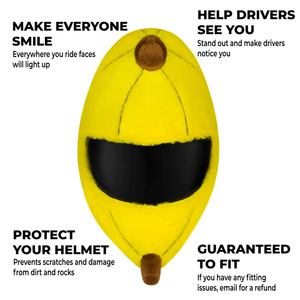 Motorcycle Helmet Cover - Banana^Moto Loot Clearance