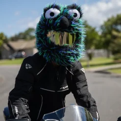 Motorcycle Helmet Cover - Black, Blue And Green^Moto Loot Online