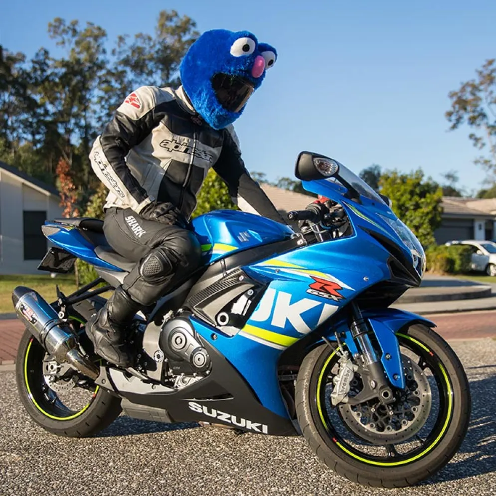 Motorcycle Helmet Cover - Blue^Moto Loot Clearance